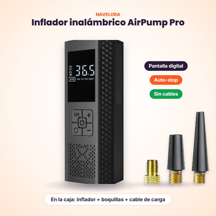 Inflador de Ruedas Inalámbrico AirPump Pro – Infla en Minutos, Donde Estés
