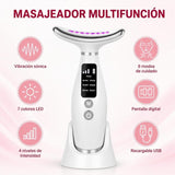 Masajeador Facial y de Cuello con Luz LED – Piel Luminosa en 10 Minutos
