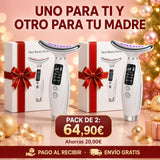 Masajeador Facial y de Cuello con Luz LED – Piel Luminosa en 10 Minutos