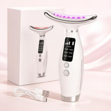 Masajeador Facial y de Cuello con Luz LED – Piel Luminosa en 10 Minutos
